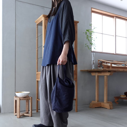 petal bucket tote _ no,1 / supima cotton × linen